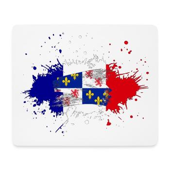 Splash Tricolore Picardie - Mousepad (Querformat) - Weiß - Vorne