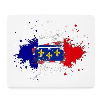 Splash Tricolore Centre Val de Loire - Mouse Pad (horizontal) - white - Front