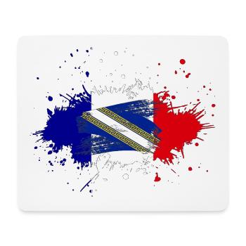 Splash Tricolore Ardenne - Mouse Pad (horizontal) - white - Front