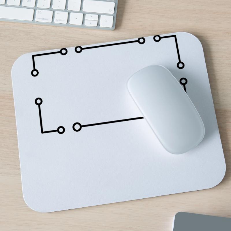 Stroke Ornamte Lines Frame Rectangular Mouse Pad (horizontal)