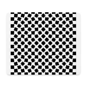 Art optique - Psycho Chess - Tapis de souris (format paysage) - blanc - Devant