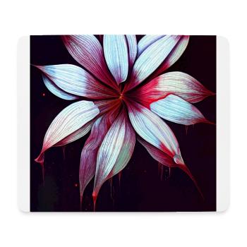 Red Flower - Mousepad (Querformat) - Weiß - Vorne