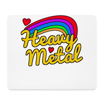 heavy metal rainbow - Mouse Pad (horizontal) - white - Front