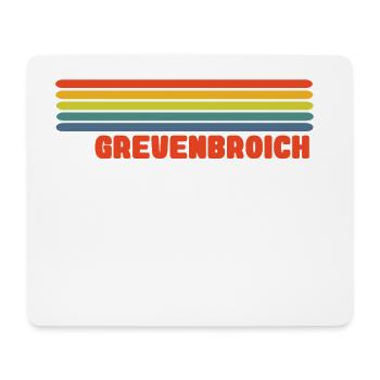 Grevenbroich Regenbogen Mode - Mousepad (Querformat) - Weiß - Vorne