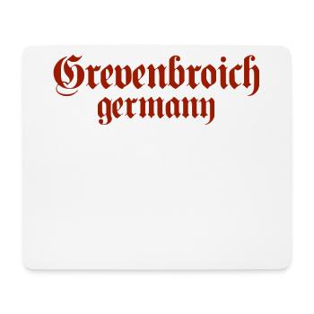 Grevenbroich Mittelalter altdeutsche Schrift - Mousepad (Querformat) - Weiß - Vorne
