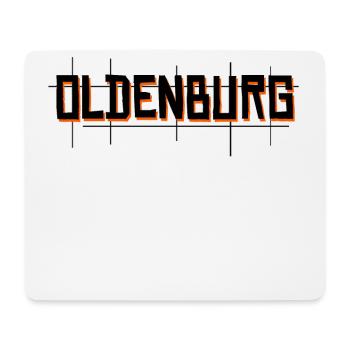 Oldenburg Schriftzug Niedersachsen - Mousepad (Querformat) - Weiß - Vorne