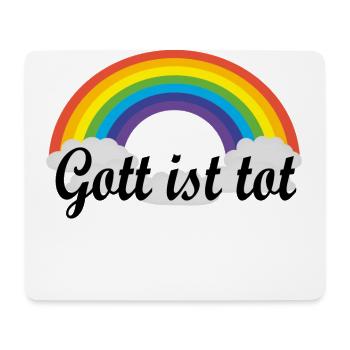 gott ist tot Nietzsche Regenbogen - Mousepad (Querformat) - Weiß - Vorne