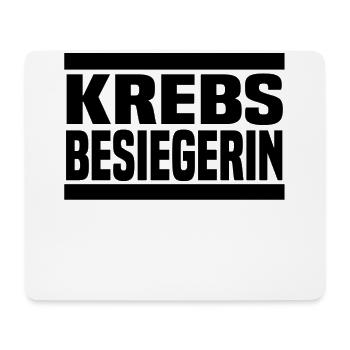 krebsbesiegerin - Mousepad (Querformat) - Weiß - Vorne