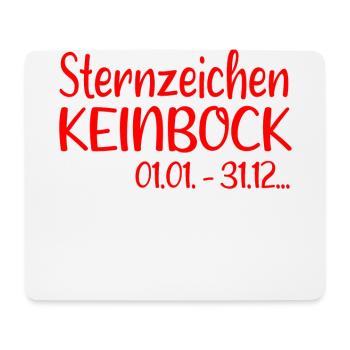 sternzeichen keinbock - Mousepad (Querformat) - Weiß - Vorne