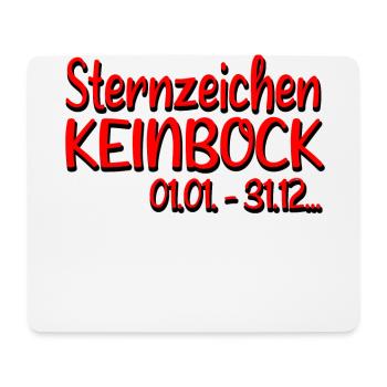 sternzeichen keinbock - Mousepad (Querformat) - Weiß - Vorne