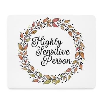 Highly sensitive person - HSP - Mouse Pad (horizontal) - white - Front