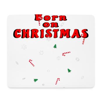 Born at Christmas - Mouse Pad (horizontal) - white - Front
