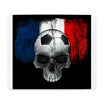 Frankreich Fußballfan - Mousepad (Querformat) - Weiß - Vorne