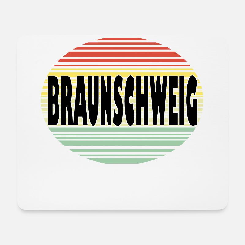 Braunschweig - Mousepad (Querformat) - Weiß