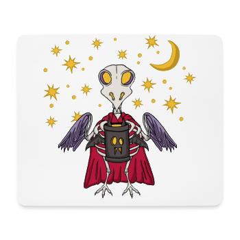 Saint Martin skeleton chicks with lantern at night - Mouse Pad (horizontal) - white - Front