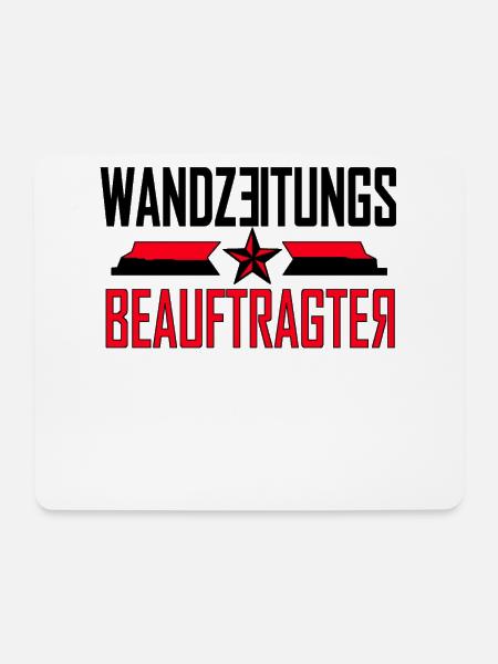 wandzeitungsbeauftragter - Mousepad (Querformat) - Weiß