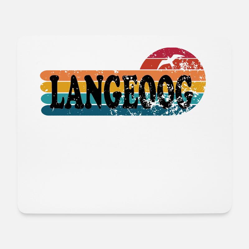 Langeoog - Mousepad (Querformat) - Weiß