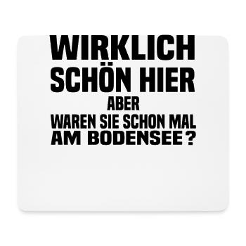 schön hier bodensee - Mousepad (Querformat) - Weiß - Vorne