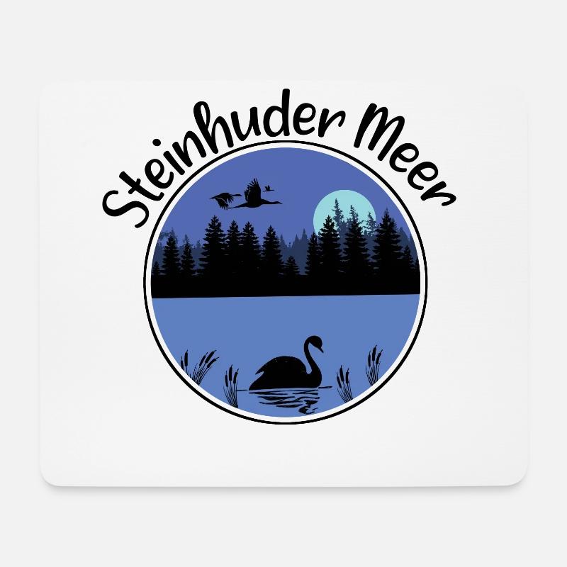 Steinhuder Meer - Mousepad (Querformat) - Weiß