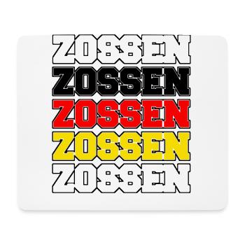 Zossen in schwarz rot gold - Mousepad (Querformat) - Weiß - Vorne