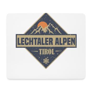lechtaler alpen - Mousepad (Querformat) - Weiß - Vorne