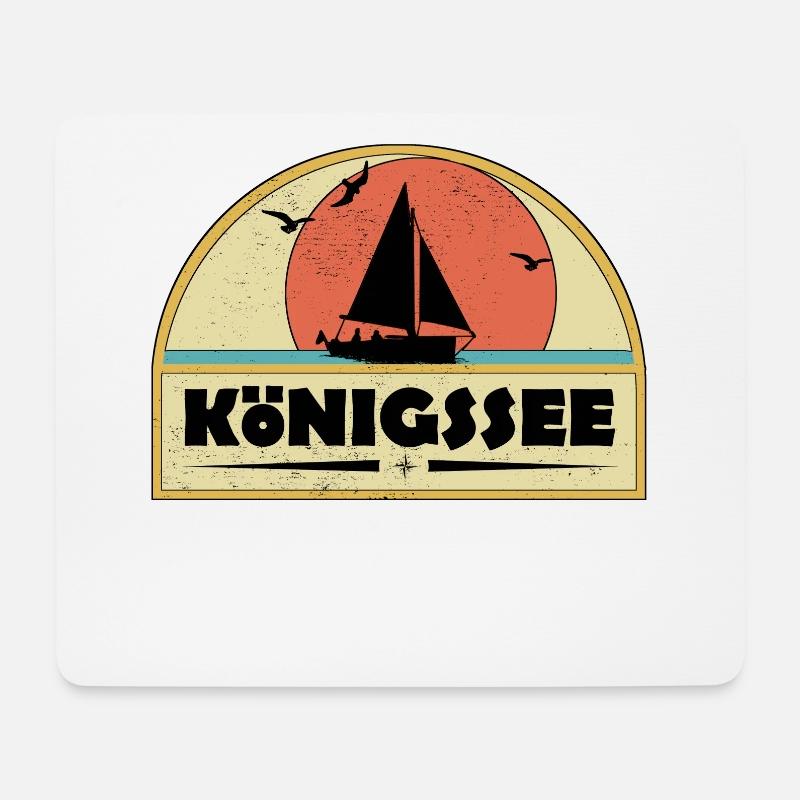 Königssee - Mousepad (Querformat) - Weiß