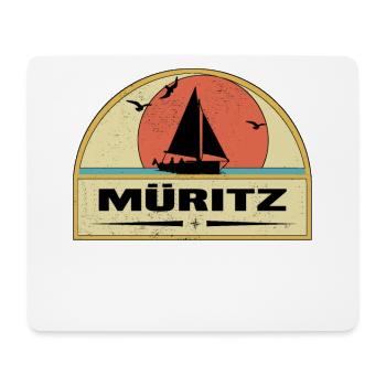 Müritz 02 - Mousepad (Querformat) - Weiß - Vorne