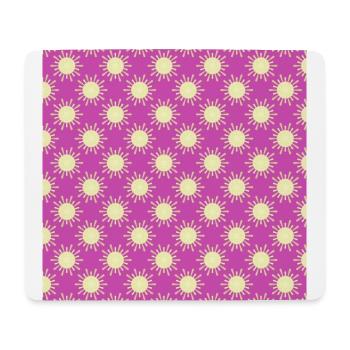 Mauspad Mauspad Maus Sonnenmuster - Mousepad (Querformat) - Weiß - Vorne