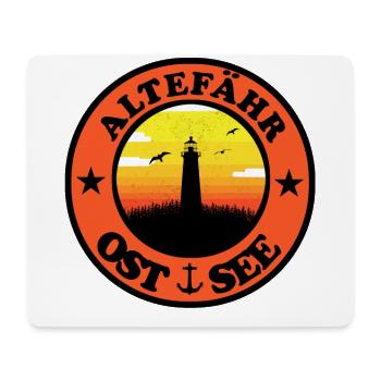 Leuchtturm Ostsee Altefähr - Mousepad (Querformat) - Weiß - Vorne