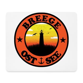 Leuchtturm Ostsee Breege - Mousepad (Querformat) - Weiß - Vorne
