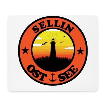Leuchtturm Ostsee Sellin - Mousepad (Querformat) - Weiß - Vorne