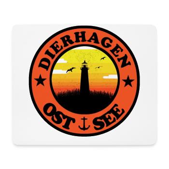 Leuchtturm Ostsee Dierhagen - Mousepad (Querformat) - Weiß - Vorne