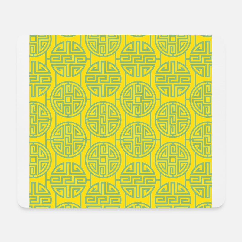 Chinese pattern - Mouse Pad (horizontal) - white