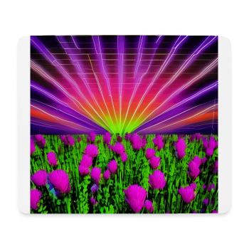 Psychedelic Sun Lowers - Mouse Pad (horizontal) - white - Front