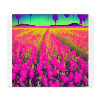 Fleurs hippies pour des idées d’excursions - Tapis de souris (format paysage) - blanc - Devant