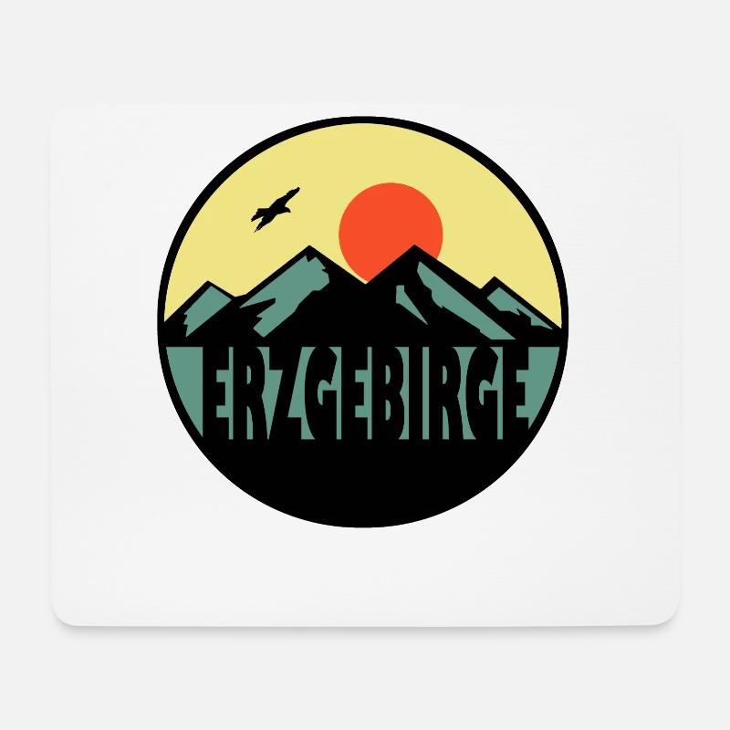 Erzgebirge - Mousepad (Querformat) - Weiß
