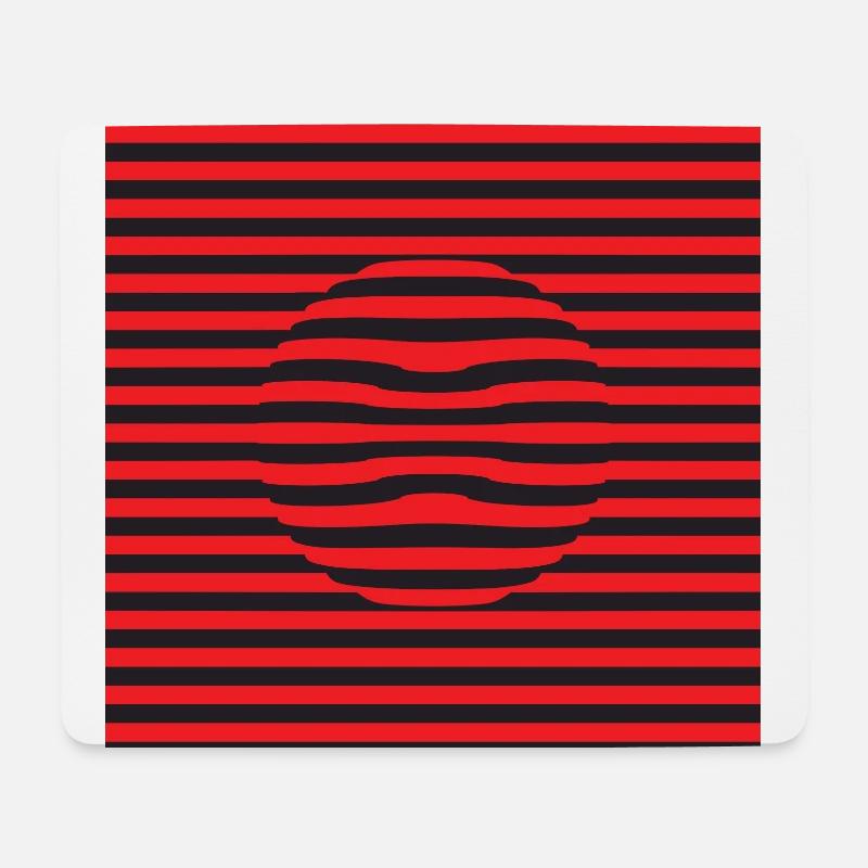Mauspad Mauspad Mauspad schwarz rot - Mousepad (Querformat) - Weiß