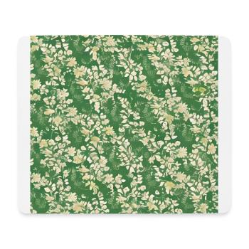 Decorative pattern of green flowers - Mouse Pad (horizontal) - white - Front