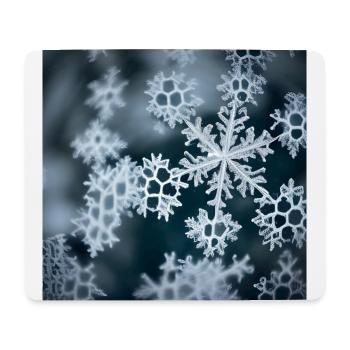 Beau flocon de neige - Tapis de souris (format paysage) - blanc - Devant