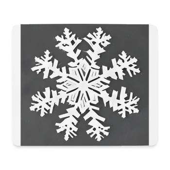 Simple snowflake - Mouse Pad (horizontal) - white - Front