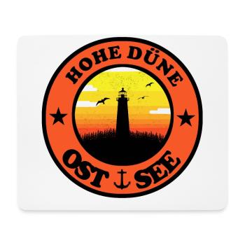 Leuchtturm Ostsee Hohe Düne - Mousepad (Querformat) - Weiß - Vorne