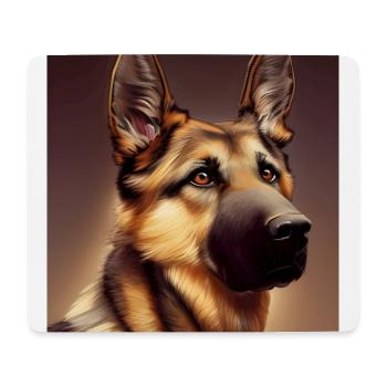 German Shepherd - Mouse Pad (horizontal) - white - Front