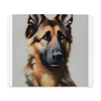 Adorable german shepherd - Mouse Pad (horizontal) - white - Front