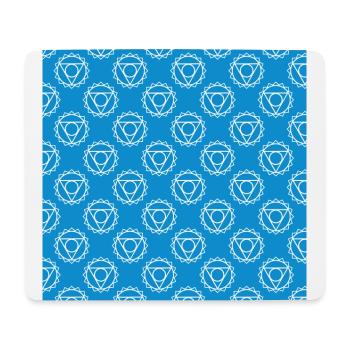 chakra vishuddha mouse pad Mousepad gift idea - Mouse Pad (horizontal) - white - Front