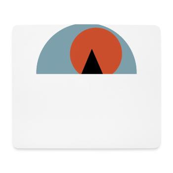 Segelboot vor Sonnenuntergang - Mousepad (Querformat) - Weiß - Vorne
