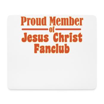 Jesus Fanclub - Mousepad (Querformat) - Weiß - Vorne