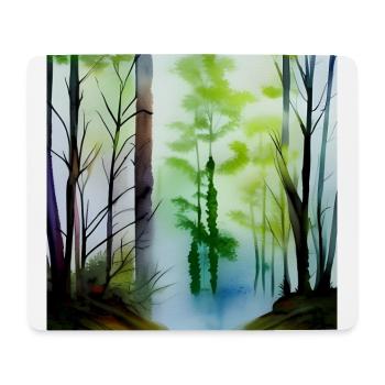 Forest image art - Mouse Pad (horizontal) - white - Front