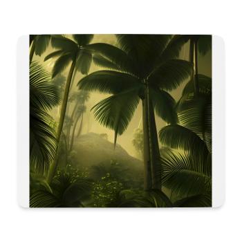 Ein Wald mit Palmen - Mousepad (Querformat) - Weiß - Vorne