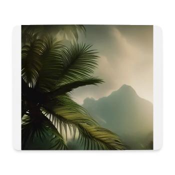 Beau palmier - Tapis de souris (format paysage) - blanc - Devant