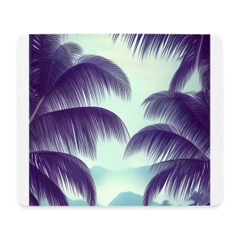 Art des feuilles de palmier - Tapis de souris (format paysage) - blanc - Devant